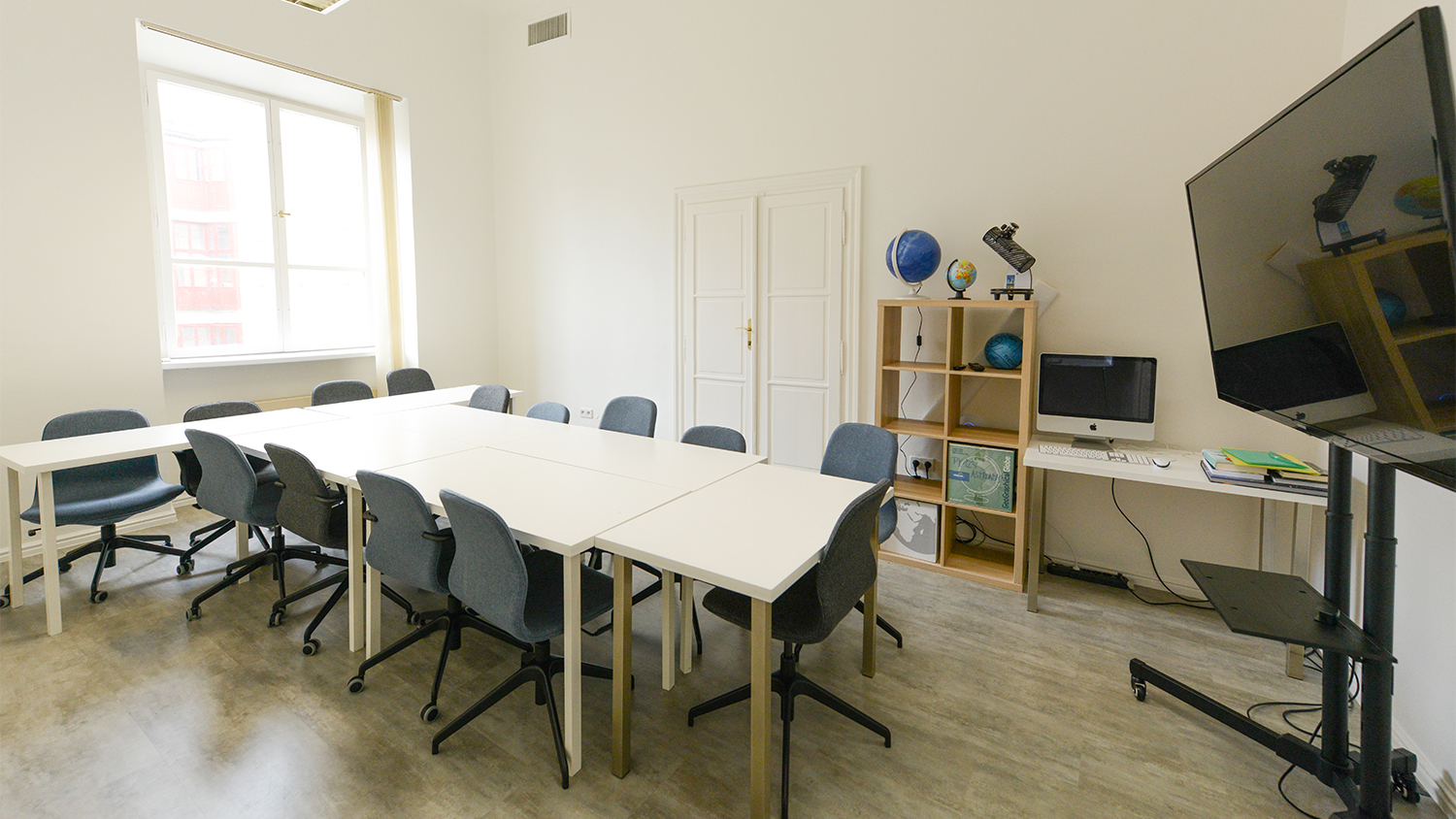 Classroom at NC State Prague