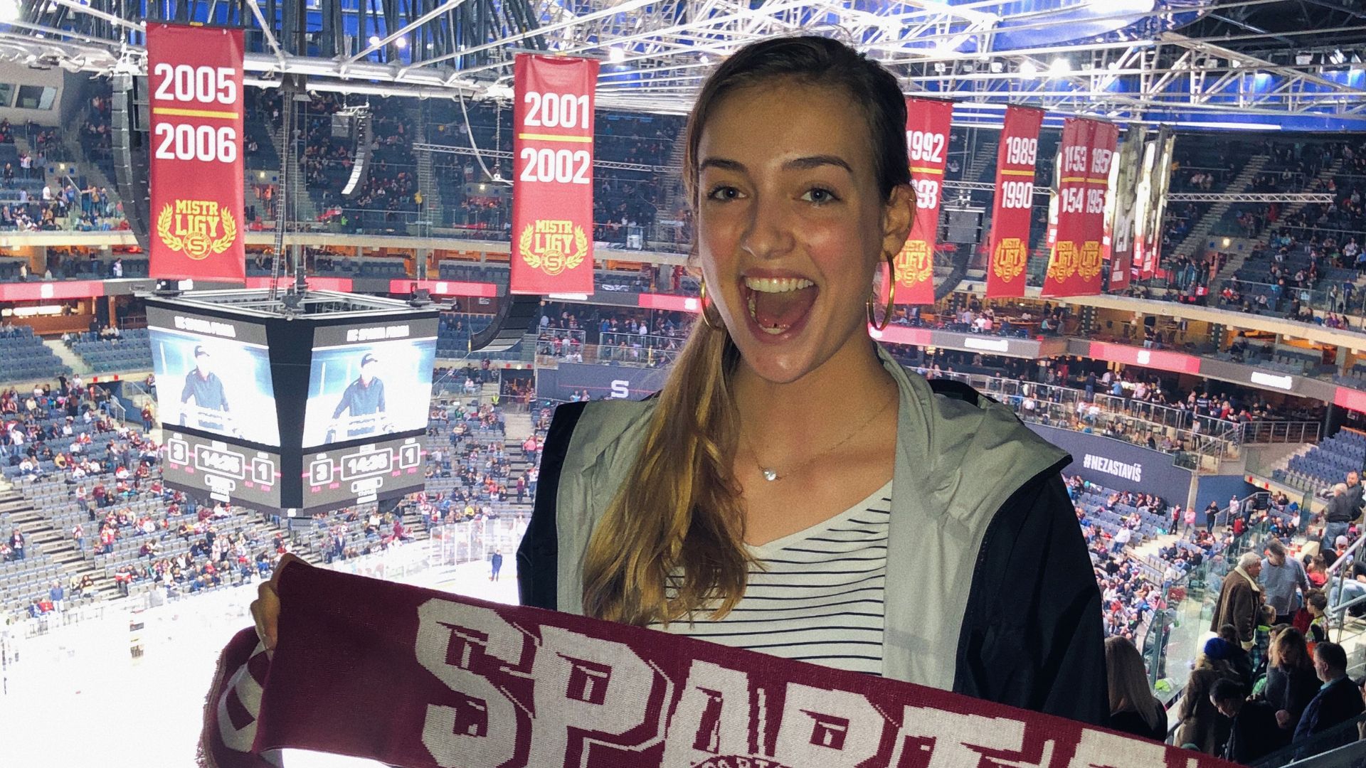 Bree Smith at Sparta hockey match